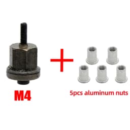 HIFESON Hand Rivet Nut Tool Head Manual Riveter Electric Riveting Adapter Simple installation For M3 M4 M5 M6 M8 M10