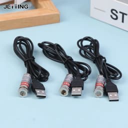 12mm Adjustable Focus Red Diode Industrial Laser Module Positioning Copper Head With USB Line 650nm Dot Line Cross