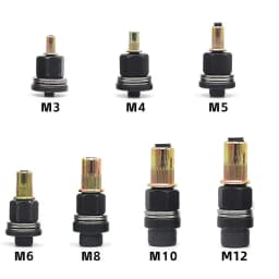 7pcs Rivet Nut Tools Adapter M3 M4 M5 M6 M8 M10 M12 Hand Electric Rivet Nut Head Riveter Metal License Plate Simple Installation