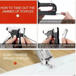 Kit Grampeador Profissional Com 600 Grampos Para Madeira Marcenaria Reparos E Tarefas DIY