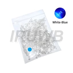 100PCS 3mm LED Diode F3 Assorted Kit DIY Light Emitting Diode White Green Red Blue Yellow Orange Pink Purple Warm White