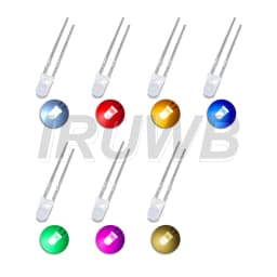100PCS 3mm LED Diode F3 Assorted Kit DIY Light Emitting Diode White Green Red Blue Yellow Orange Pink Purple Warm White