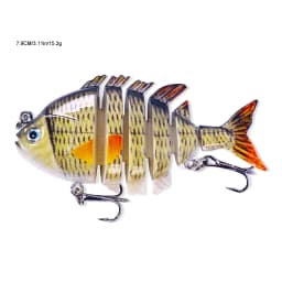 Swimbait Fishing Lures Lifelike Tilapia shape 6.35cm-9.3g Hard Bait 63mm 9.3g Lure With Treble Hook Multi Jointed Lures For Bass