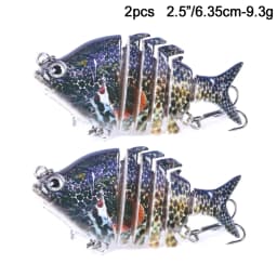 Swimbait Fishing Lures Lifelike Tilapia shape 6.35cm-9.3g Hard Bait 63mm 9.3g Lure With Treble Hook Multi Jointed Lures For Bass