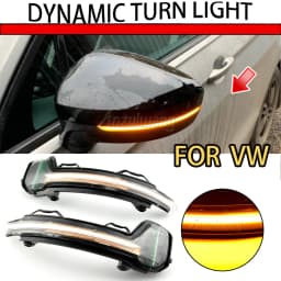 For VW Tiguan MK2 2017 2018 2019 Touareg MK3 EU 2019 LED Dynamic Turn Signal Light Flasher Flowing Water Blinker Flashing Light