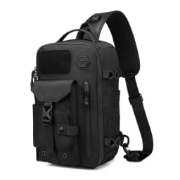 Ozuko Cross Shoulder Bag Man Chest Bag Waterproof Tactical Waist Messenger Bag Zipper Fashion Outdoor