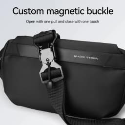 Mark Ryden Men's Chest Bag Business Leisure Multifunctional Sports Cycling Crossbody Bag Single Shoulder Bag Motorcycle Fishing