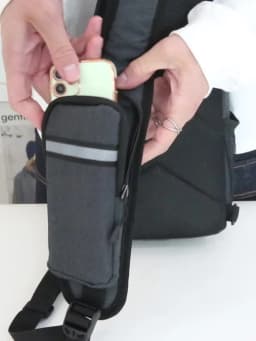 New casual chest bag men's mobile phone crossbody bag multifunctional lightweight outdoor sports shoulder bag