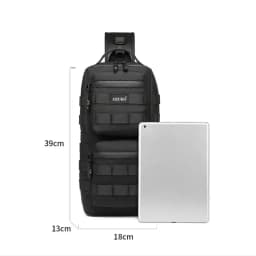 Ozuko Tactical Chest Bag Outdoor Sports Men's Oblique Straddle Shoulder Bag Waterproof Men's One Shoulder Crossbody Flex Bag