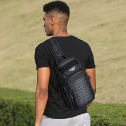 OZUKO Men Chest Bags Outdoor Sports Tactical Crossbody Sling Bags Male Waterproof Travel Multifunctional Shoulder Messenger Bag