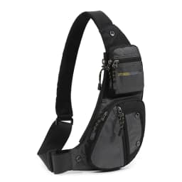 Casual Oxford Cloth Crossbody Bag Men's Fashion Single Shoulder Bag Street Style Leisure Chest Bag for Men with Zipper