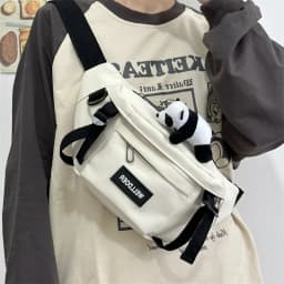 Casual Unisex Large Capacity Crossbody Chest Bag Student Leisure Korean Style Versatile Day System Men's Fashion Bag