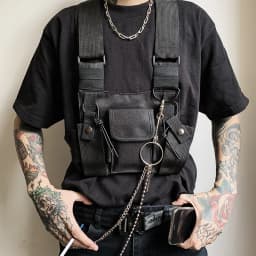 Walkie Talkie Chest Harness Shoulder Radio Holster Pack Adjustable Pouch Holster For Baofeng UV-5R UV-21 PRO Quansheng UV-K5 K6