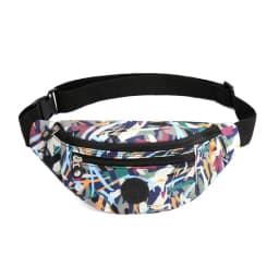 Lightweight Outdoor Unisex Waist Bag Classic Versatile Chest Bag Two-In-One Casual Style Zip Closure Color Fashion