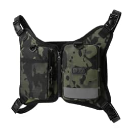 Camouflage Motorcycle Bag Street Style Cycling Weekend Bag Trendy Dual-Shoulder Tactical Functional Chest Bag Workwear Cool V...