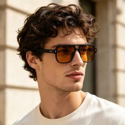 15 Colors Square Sunglasses for Men Women Double Bridge UV400 Protection Black Yellow Brown Leopard Outdoor Sun Glasses Unisex