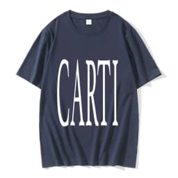 Rapper Playboi Carti T Shirt Big Font V As Seen on Carti Print Graphic T-shirt Men Hip Hop 100% Cotton Oversized Tees Streetwear