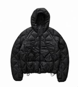 Warmth Lightweight Hooded down Jacket Roa Hiking Outdoor Clothing Youth Grey Duck down Filling Three-acetate Fiber 100%