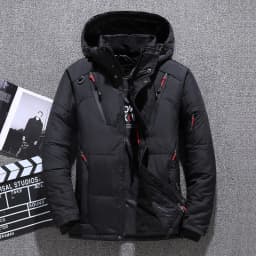 Men Down High Quality Thick Warm Winter Jacket Hooded Thicken Duck Down Parka Coat Casual Slim Overcoat With Many Pockets Mens