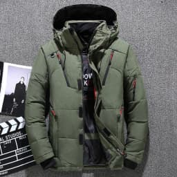 Men Down High Quality Thick Warm Winter Jacket Hooded Thicken Duck Down Parka Coat Casual Slim Overcoat With Many Pockets Mens