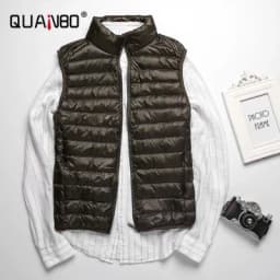Men's Sleeveless Puffer Jacket 2025 New Autumn Spring Lightweight Water-Resistant Packable Men Down Vest Coat Plus Size 5xl 6xl