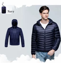 NewBang Down Coat Male Ultra Light Down Jacket Men's Warm Jackets Windbreaker Lightweight Coat Feather Puffer Parka Feather Coat
