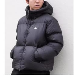 Thickened Outdoor down Jacket Hooded Windproof High Fluffy Fabric Cold Resistant Polyester Fiber Long Sleeve Zipper Cl...