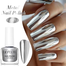 LILYCUTE 7ml Glitter Nail Polish Colorful Bright Shining Pearl Effect Shell Nail Art Varnish No Need Lamp