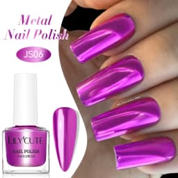 LILYCUTE 7ml Glitter Nail Polish Colorful Bright Shining Pearl Effect Shell Nail Art Varnish No Need Lamp