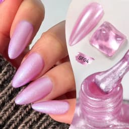 LILYCUTE 7ml Glitter Nail Polish Colorful Bright Shining Pearl Effect Shell Nail Art Varnish No Need Lamp