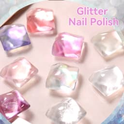 LILYCUTE 7ml Glitter Nail Polish Colorful Bright Shining Pearl Effect Shell Nail Art Varnish No Need Lamp