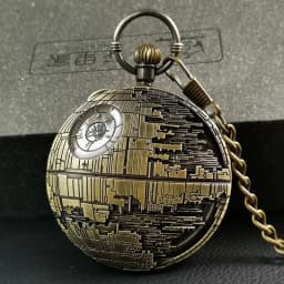 Anime Death Star Music Pocket Watch Music Box Retro Toys