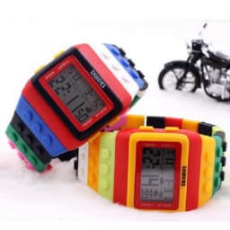 Hot Children's Watches Digital LED Chic Unisex Colorful Constructor Blocks Sports relogio masculino Wrist Women Watch Kids Gifts