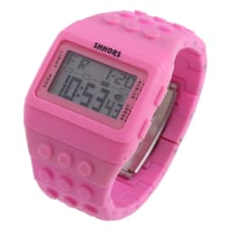 Hot Children's Watches Digital LED Chic Unisex Colorful Constructor Blocks Sports relogio masculino Wrist Women Watch Kids Gifts