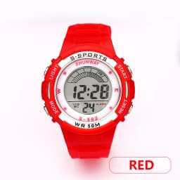 Children Electronic Watch Boys and Girls Macaron Sports Wristwatch Luminous Alarm Clock Multifunctional Kids Fashion Watches