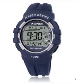 XONIX Boys Girls Sports Watches Waterproof 100m Multifunction World Time Led Light Swim Climb Outdoor Watch Children Wristwatch