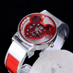 Children's Quartz Watch For Mickey Mouse Cartoon Stainless Steel Bracelet Kids Student Boy Girl Cute Wristwatches Clock Gift