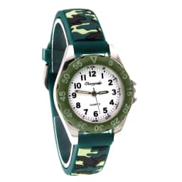 Chaoyada Children Boys Girls Watch Silicone Military Camouflage Strap Quartz Wristwatch Kids Birthday Gifts Students Watches