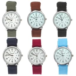 Chaoyada Children Boys Girls 24 Hours Wristwatch Canvas Quartz Wristwatches Kids Students Military Watches Kids Watch Boy