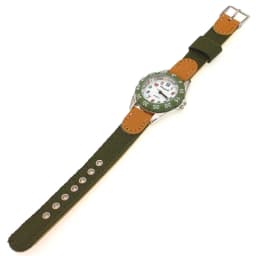 Chaoyada Children Boys Girls 24hours Canvas Quartz Wristwatches Kids Students Military Waterproof Watches