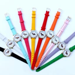 Cute Girl Ladies Watch Kids Watches Horse Leather Quartz Student Kids Animal Cartoon Children Wristwatch Gifts
