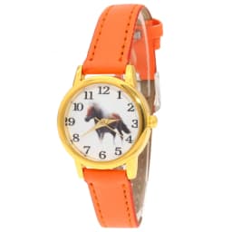 Cute Girl Ladies Watch Kids Watches Horse Leather Quartz Student Kids Animal Cartoon Children Wristwatch Gifts