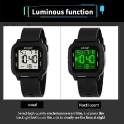 Outdoor Sports Kids Watches Multifunctional Alarm Clock Boys Digital Wristwatches Waterproof Luminous Military Electronic Watch