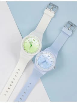 Pink Quartz Children Watches Silicone Strap Waterpoof Blue Analog Teenage Wriwtches for Girls Boys