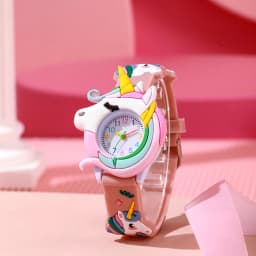 New Fashion Casual Cartoon Children Silicone Watch Women Watches Love Unicorn Watch Saturn Rainbow Meteor Girl Quartz Wristwatch