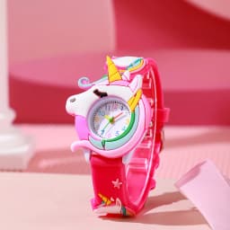 New Fashion Casual Cartoon Children Silicone Watch Women Watches Love Unicorn Watch Saturn Rainbow Meteor Girl Quartz Wristwatch