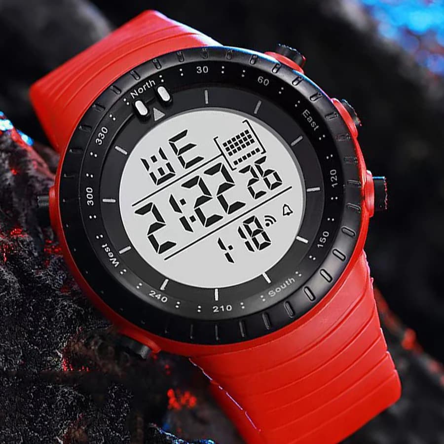 Electronic Watch for men Boys Student Teen Waterproof Alarm Clock Outdoor Sports Watch Multifunction LED Digital Wristwatch Gift
