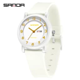 SANDA 3325 Fashion Children's Quartz Watch Dual Calendar Display Waterproof Simple Fashion Children's Quartz Watch