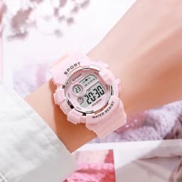 YIKAZE Fashion Kids Sports Watches 7-colors Luminous Multifunction LED Digital Watch Boys and Girls Student Children's Watches