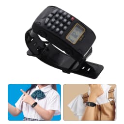 2Pcs Kid Calculator Watch Educational Digital Wristwatch with Time Display Math Calculation Function Clear Readable Screen